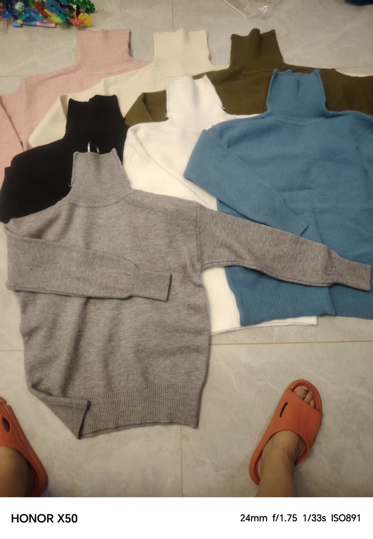 Customizable European and American cross-border high-neck sweater, 2026 autumn and winter loose-fitting versatile knit pullover style women's base layer. - Image 9