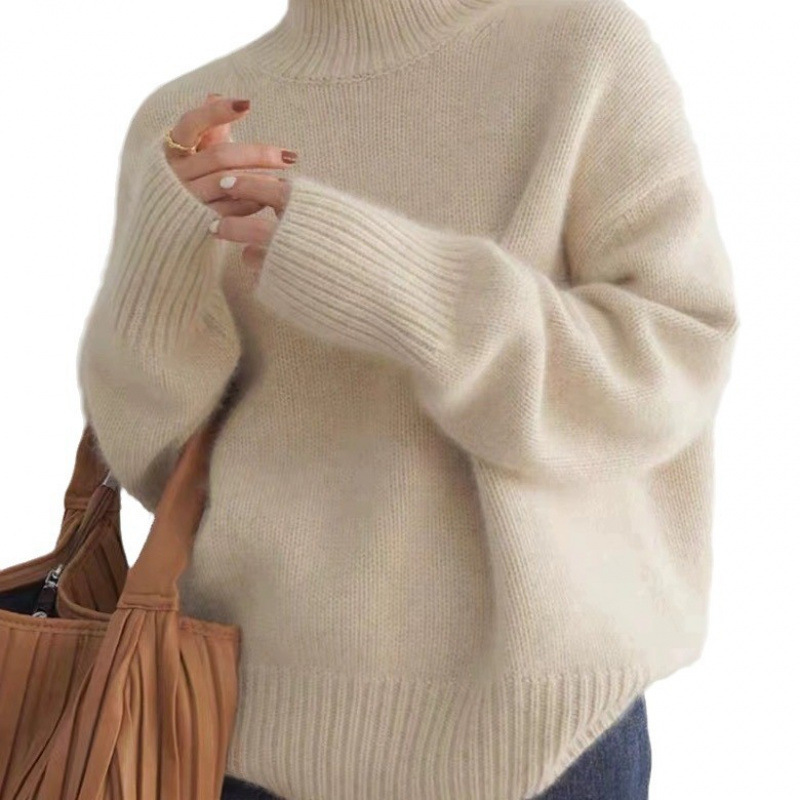 New autumn women's long-sleeved knitted sweater, Korean style, inner layer autumn top, women's knitted cardigan - Image 6