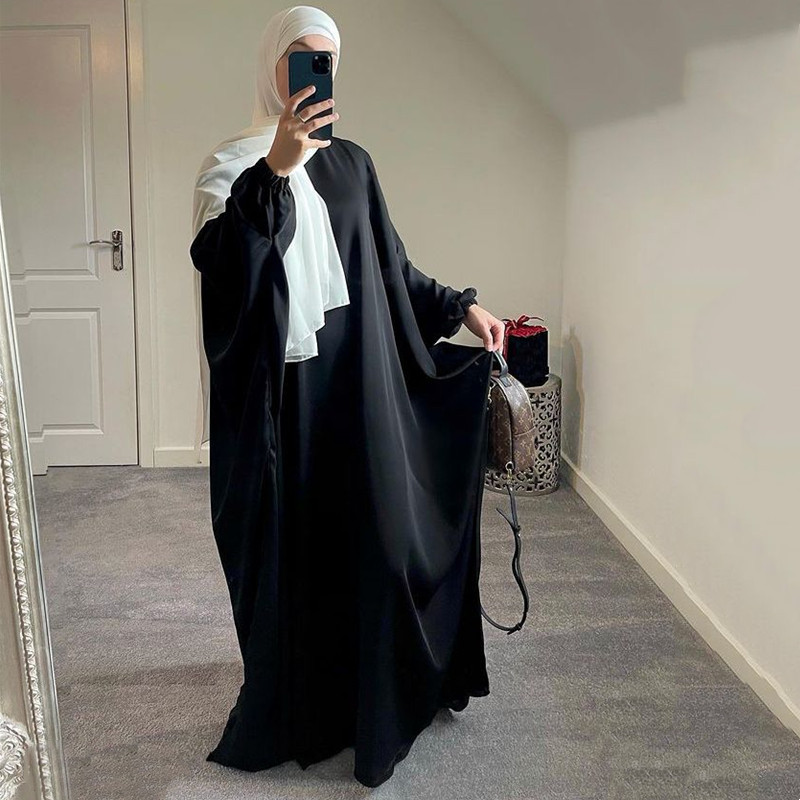AliExpress Amazon women's dress abaya Europe and the United States Dubai Turkey one-piece prayer dress P102 - Image 9