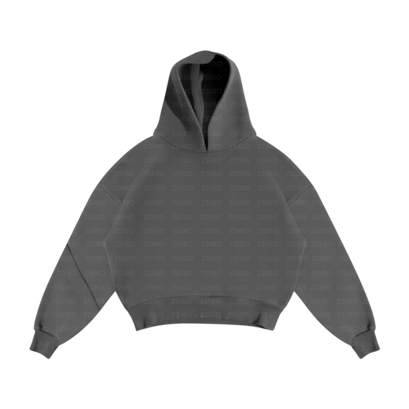 2024 European and American cross-border casual simple couple fashion hoodie sweatshirt solid color loose sweatshirt sweatpants wholesale - Image 21