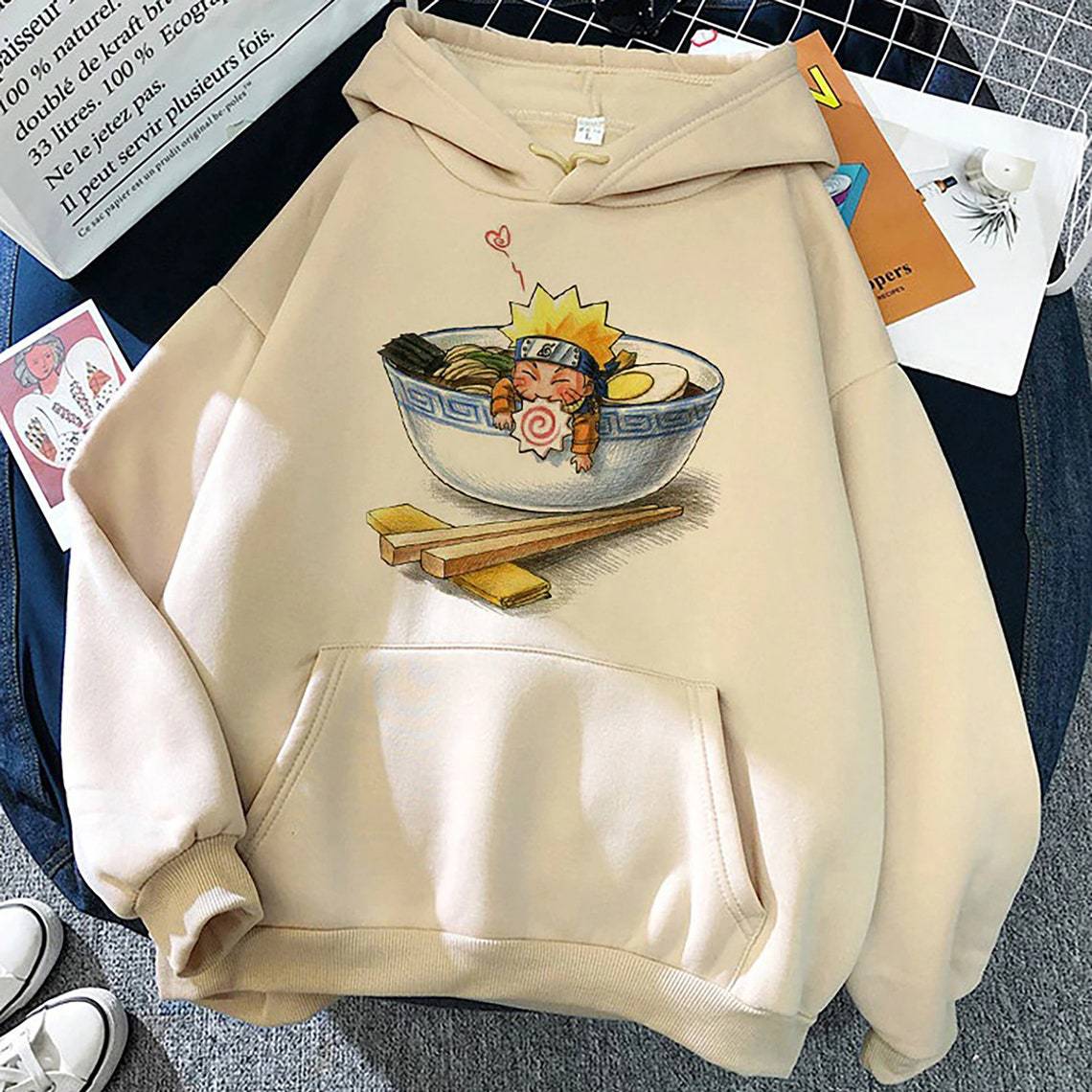 Cross-border hot sale personalized custom Naruto Naruto men and women loose hooded sports sweater wholesale - Image 6