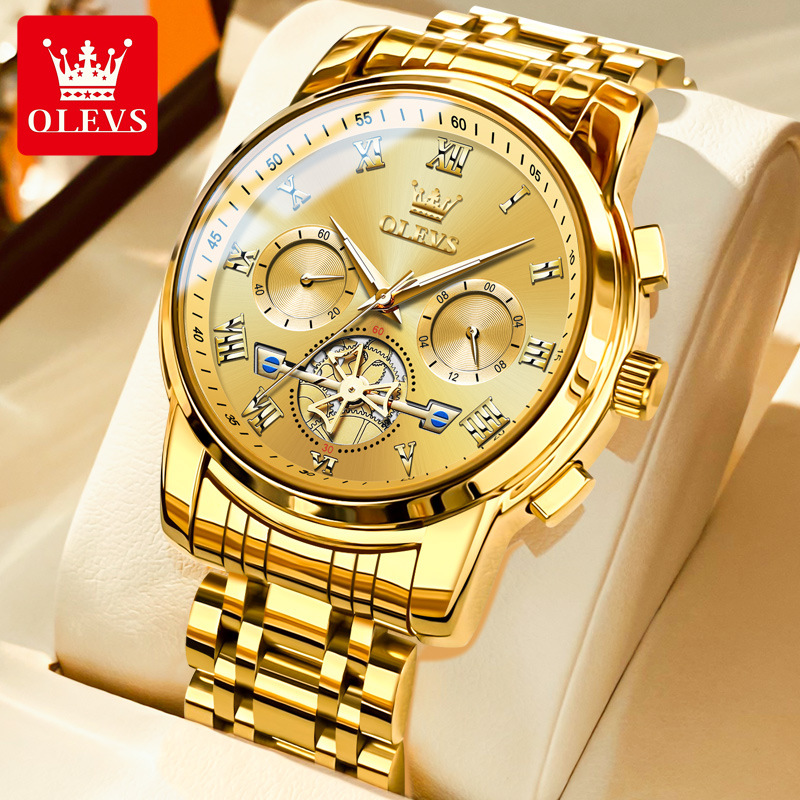 Oris brand watch cross-border hot sale multi-functional waterproof quartz watch luminous non-mechanical watch men's watch male - Image 11
