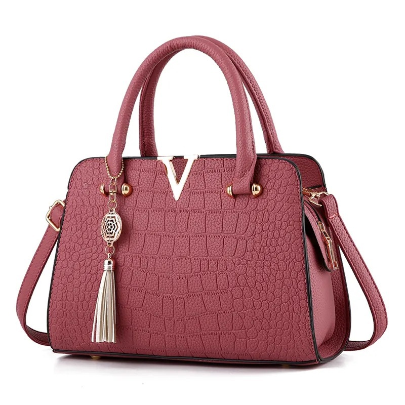 Fashion Classic Women's Messenger Bag Wholesale European and American Casual Handbag Large Capacity Crocodile Pattern Foreign Trade Bag - Image 9