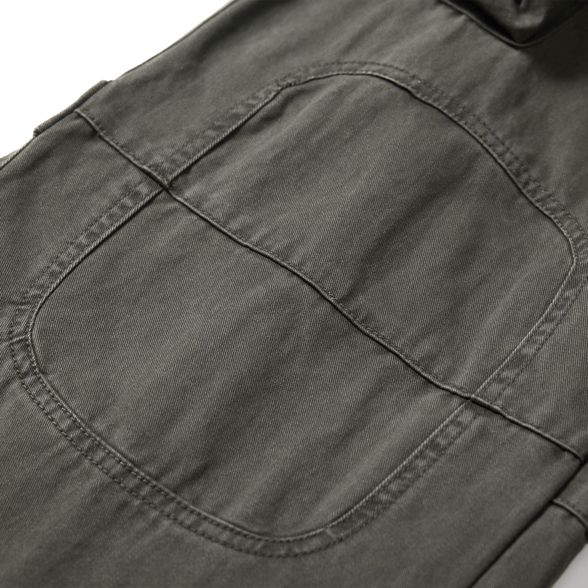OREETA American retro cleanfit simple high-end overalls men and women street hip-hop distressed casual pants - Image 3