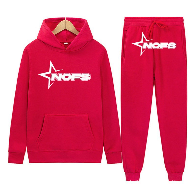 2024 Y2K new NOES hoodie set sweatshirt two-piece gothic punk rock clothing streetwear - Image 16