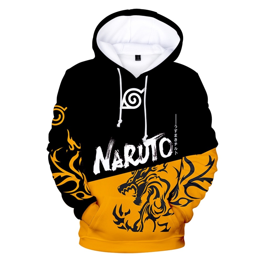 3D digital Naruto character double-layered hooded sweatshirt for men - Image 20