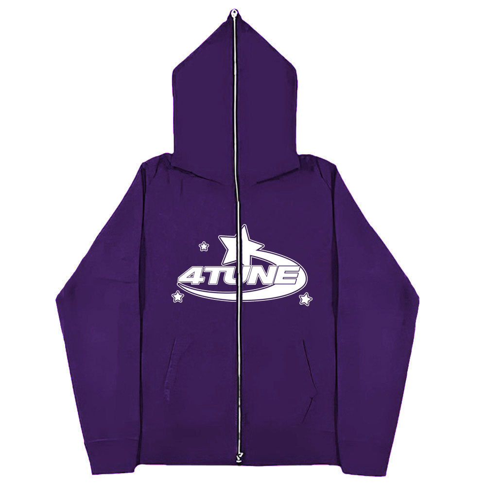 Spot 2023 European and American dark sweatshirts men's and women's hoodies Gothic couple Harajuku large size zipper sweatshirt - Image 15