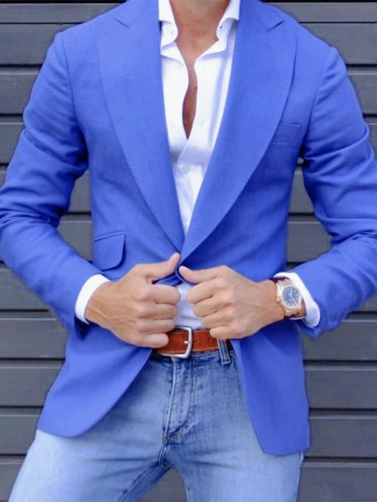Cross-border foreign trade hot-selling spring and autumn new digital printing plaid men's casual suits and casual jackets - Image 8