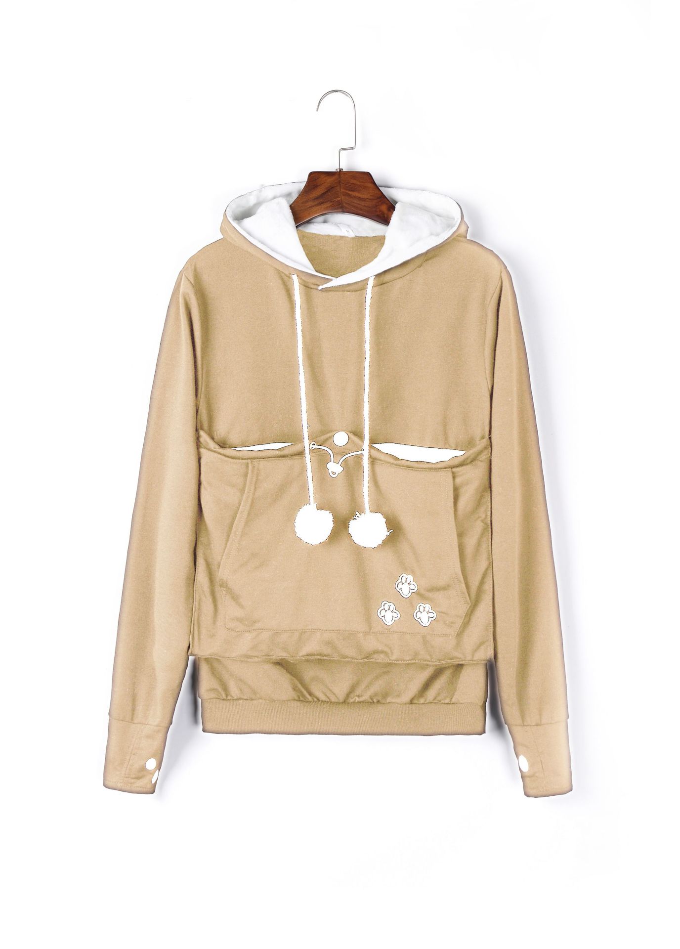 Cross-border popular hooded sweatshirts for women, loose European and American style, plus velvet pullover sweatshirts for women, autumn and winter large size jackets for women, autumn and winter - Image 6