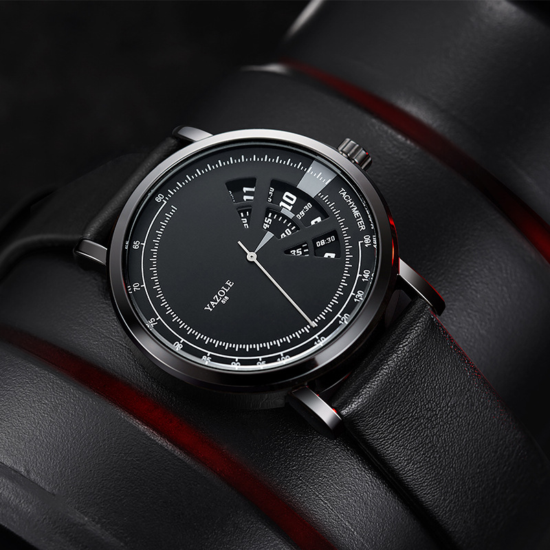 Yazole 509 Cross-border Fashion Turntable Watch Men Waterproof Men's Quartz Watch Men's Watch Watch Wholesale - Image 13