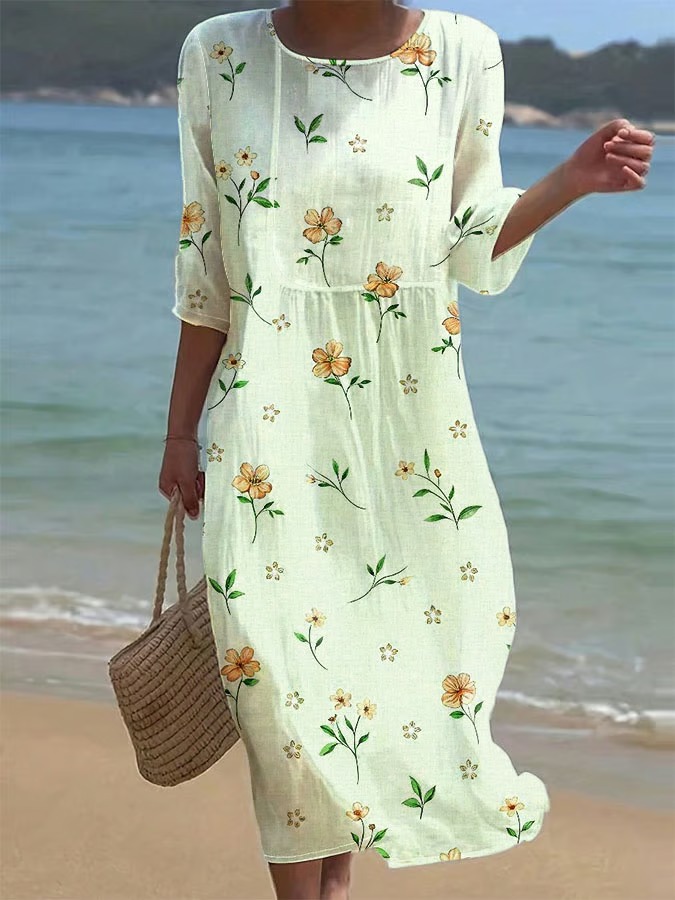 Women's Printed Long-Sleeve Dress - Image 20