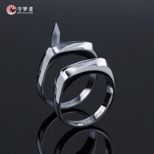 Self-defense titanium steel ring, Dreamkeeper S3 couple's concealed weapon, multi-functional ring knife, emergency anti-wolf weapon.