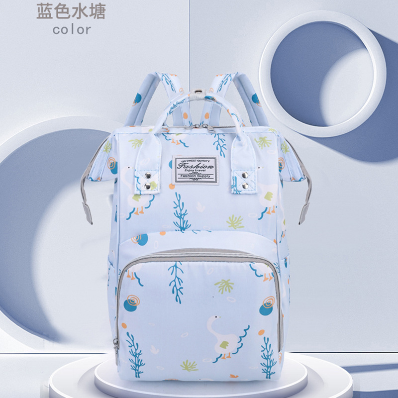 15 color printing mommy bag new fashion mother and baby bag for mom to go out and take the baby large capacity mommy bag gift list - Image 19