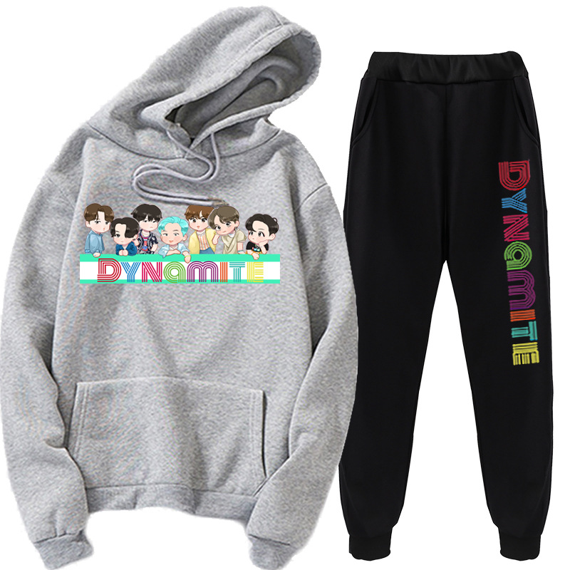 New kpop youth hoodie Korea Youth League new album Dynamite hoodie set - Image 7