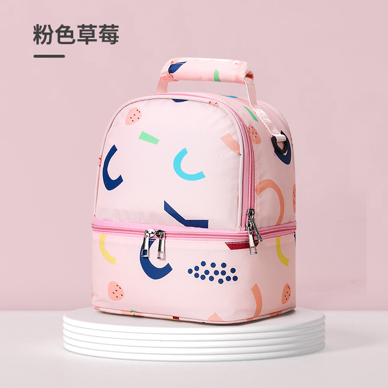 Factory direct sales can be wholesale multifunctional breast milk bag double layer lunch bag breast milk insulation fresh-keeping bag storage bag ice bag - Image 13