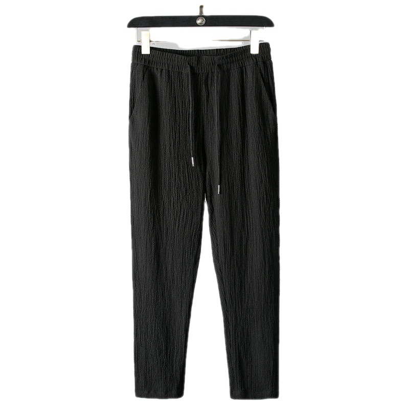 Suit Men's 2023 New Summer Thin Casual Sports Suit Men's Fashionable Short-Sleeved Trousers Trendy Light Luxury - Image 6