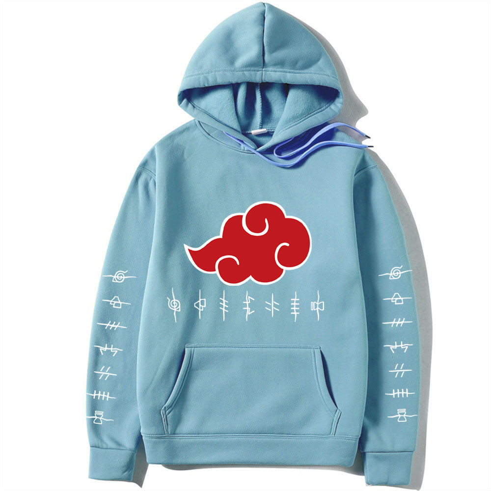 Naruto Printed - Adult Hoodies with White Letters on Sleeves - Image 14