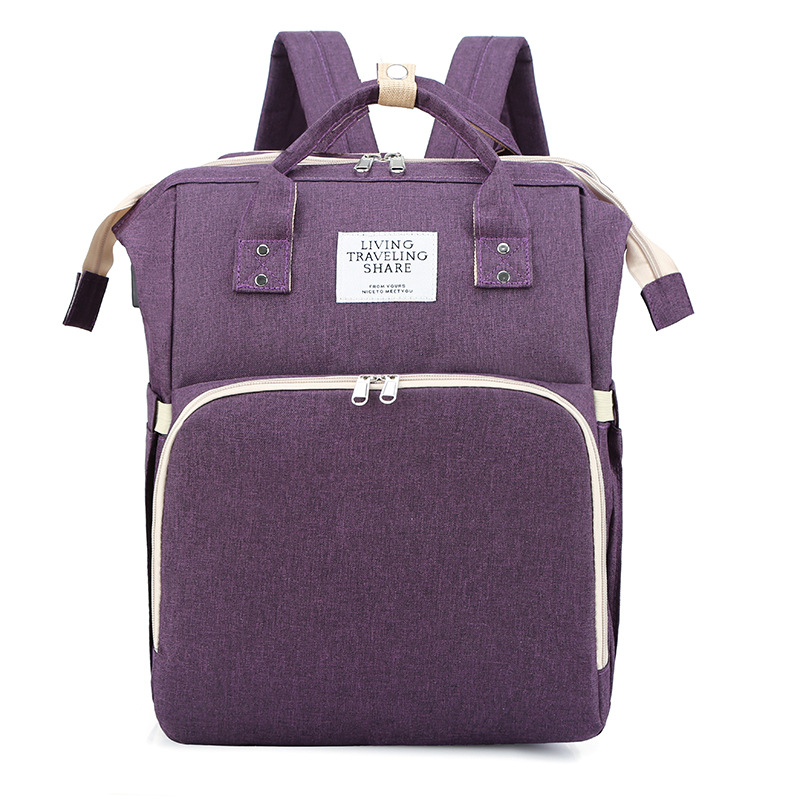 Mommy bag factory direct sales new mother and baby bag multifunctional diaper bag mommy bag cross-border diaper pad insulation bag shoulder - Image 13