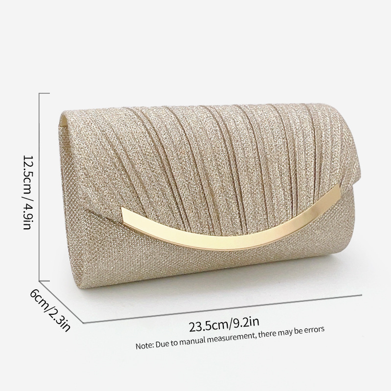 Cross-border new style glittering banquet clutch bag fashionable KTV princess bag envelope dinner bag crossbody chain dress bag - Image 3