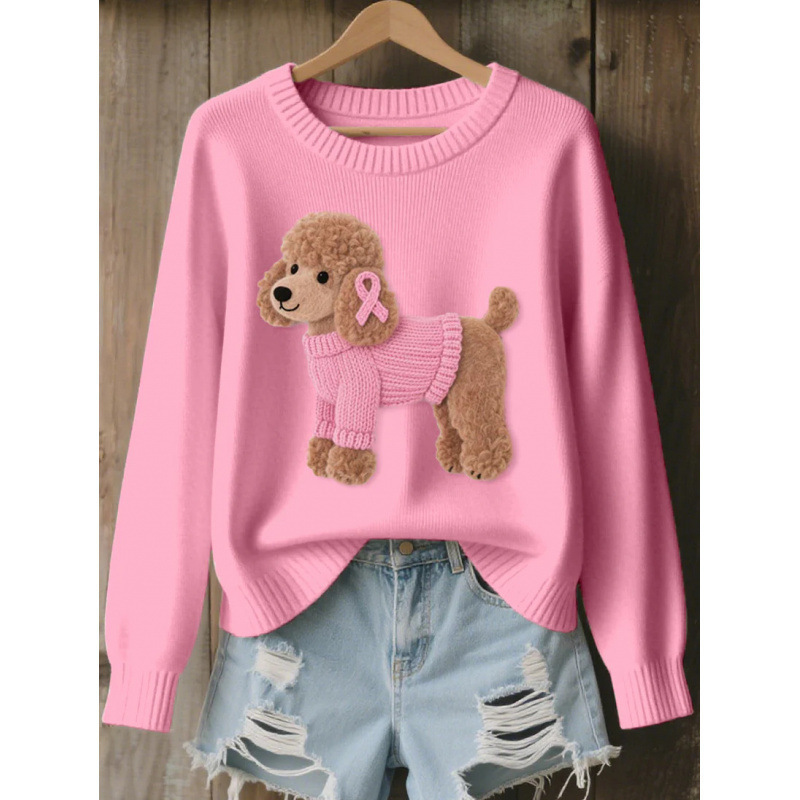 2026 Spring/Autumn New European and American Style Women's 3D Digital Print Casual Fashion Round Neck Faux Sweater/Sweatshirt - Image 20