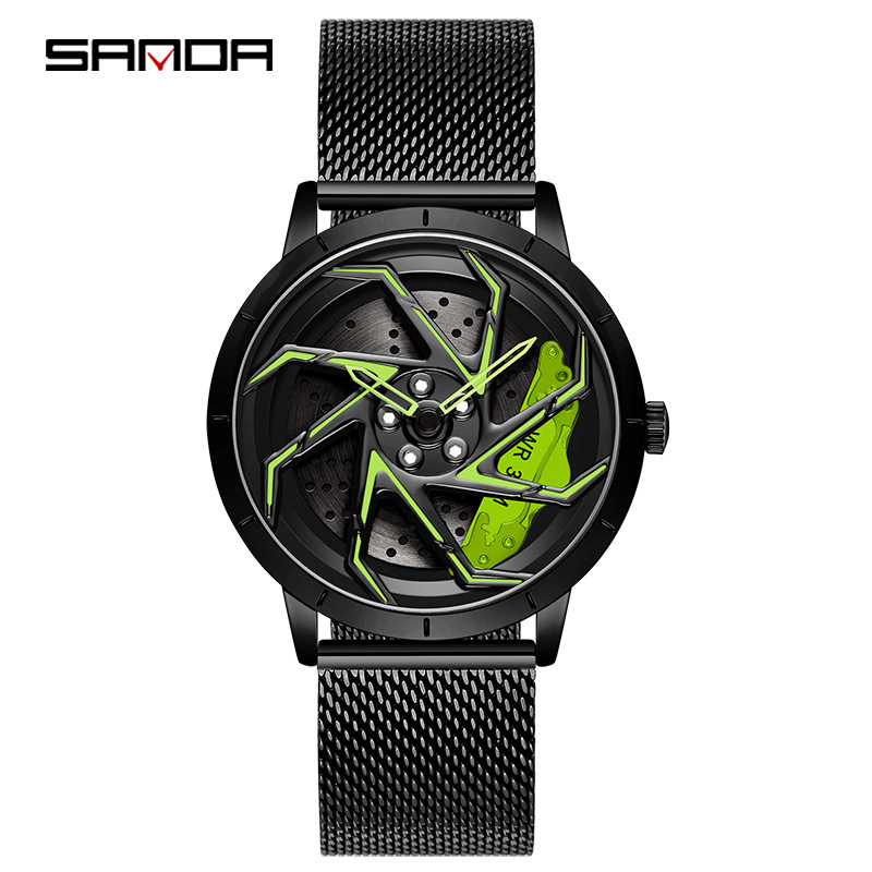 Sanda new 1088 mesh strap youth personality fashion trend waterproof student male quartz watch factory wholesale - Image 11
