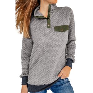 Amazon autumn and winter new solid color stand collar sweater women's European and American foreign trade casual long-sleeved pullover top 2533489