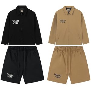 2023 New Arrival Set: DEPT Logo Print Coach Jacket, Logo Print Shorts, Capri Pants
