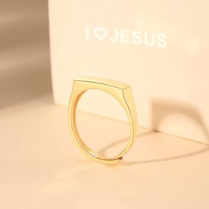 S925 Sterling Silver Projection Couple Rings, Colorfast, Unique Ins Style, TikTok Minimalist, In the Name of Light Couple Rings for Men and Women