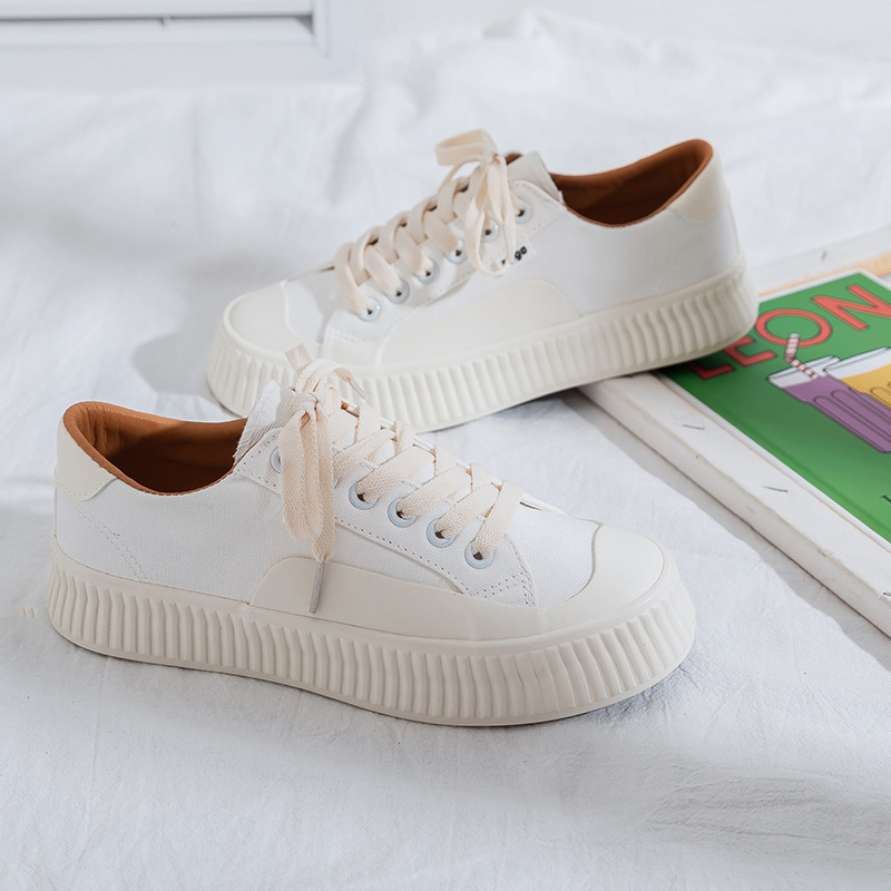 FCS new shoes ins trendy all-match casual Korean street style Wuzhou low-top canvas shoes women's summer F6065 - Image 2