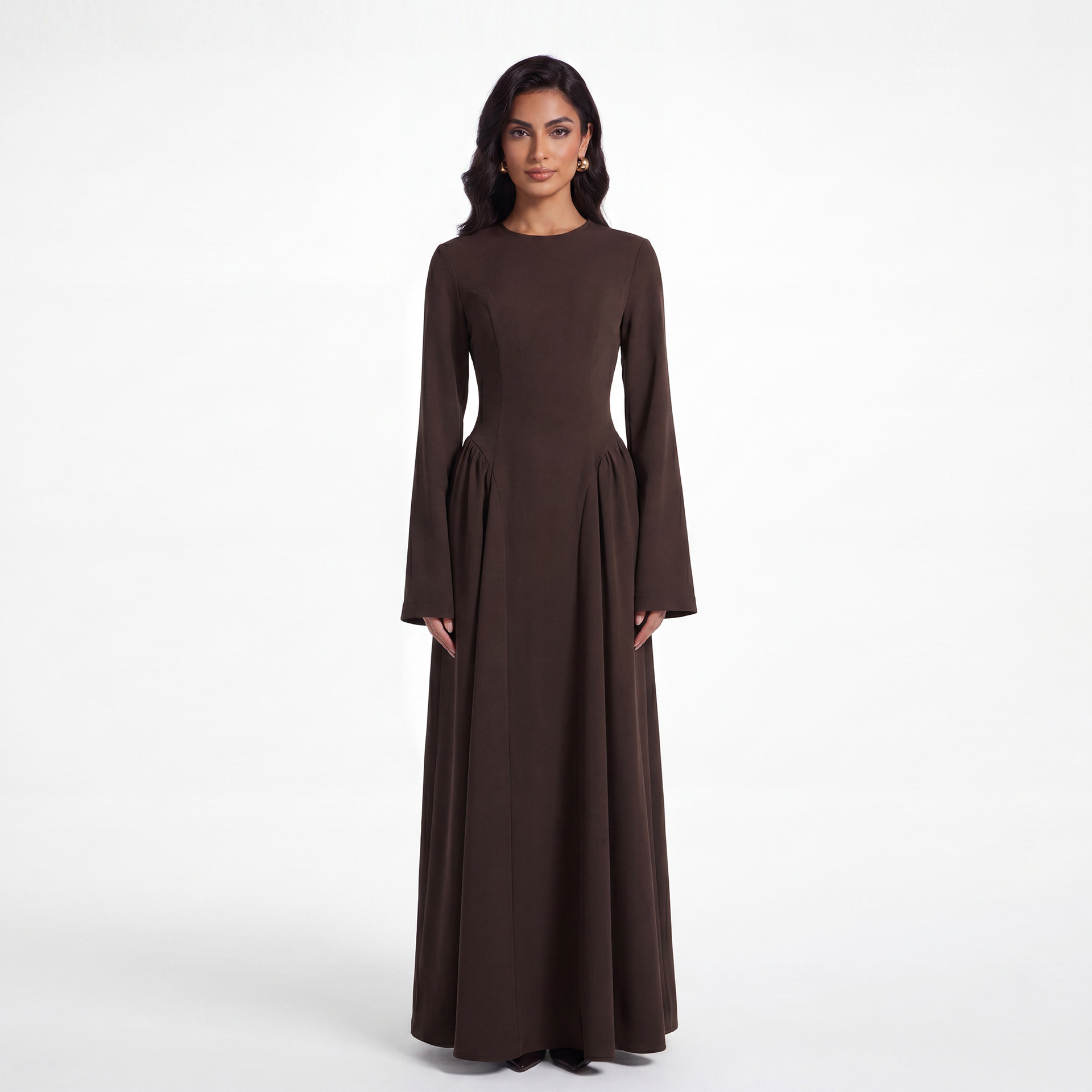 Loriya Plus Size Dress with Wide Skirt - Cross-border Women's Clothing LR1155 - Image 5