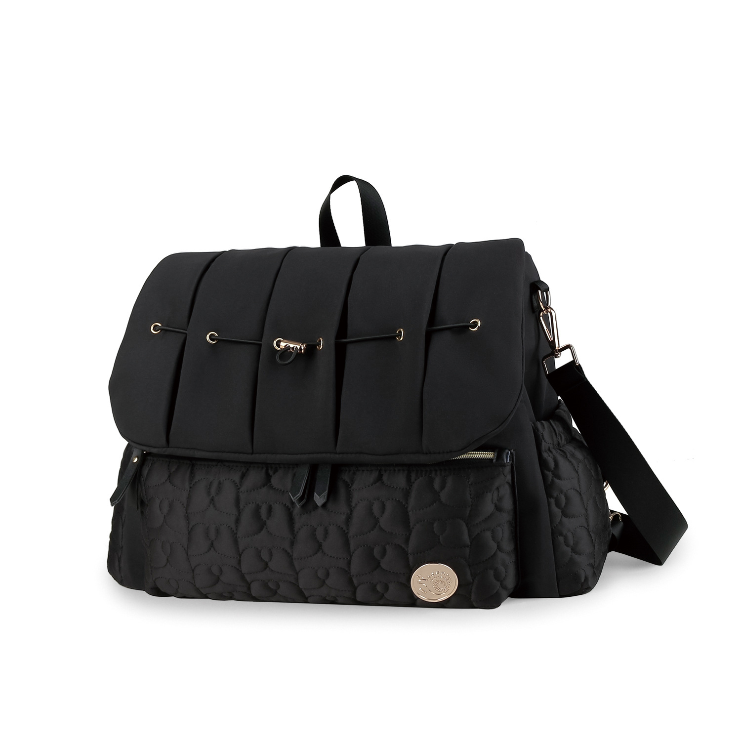 2023 waterproof quilted embroidered mommy bag single shoulder double shoulder multifunctional mommy bag with detachable straps large capacity for mother and baby travel
